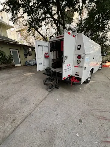 Magnet Plumbing service vehicle on-site for Faucet Repair in Normandy Shores